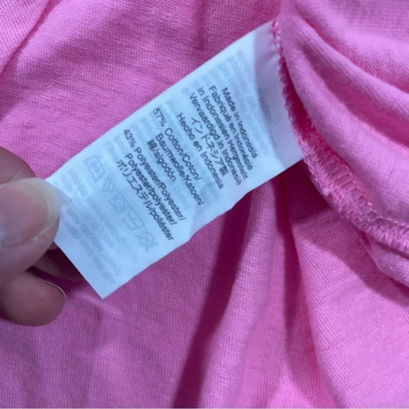 J Crew Longline Layering Tank Top Slub Cotton Pink Size Small - Picture 4 of 7